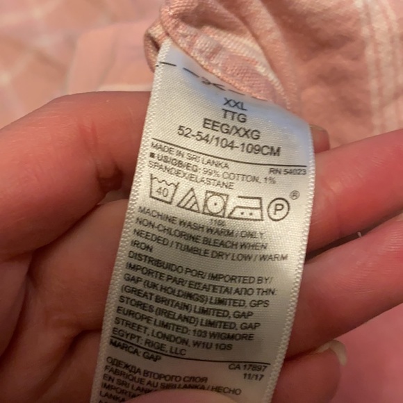 3/$30 Gap Denim Style Plaid Shirt - Picture 7 of 7